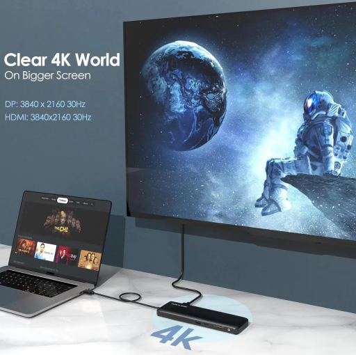 Wavlink Triple Display USB C Docking Station With DP HDMI VGA